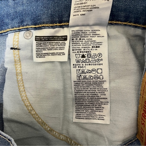 Levi's Men's Jeans 505 Regular Fit Straight Leg Light Wash Size 34 x 32 - Picture 7 of 15